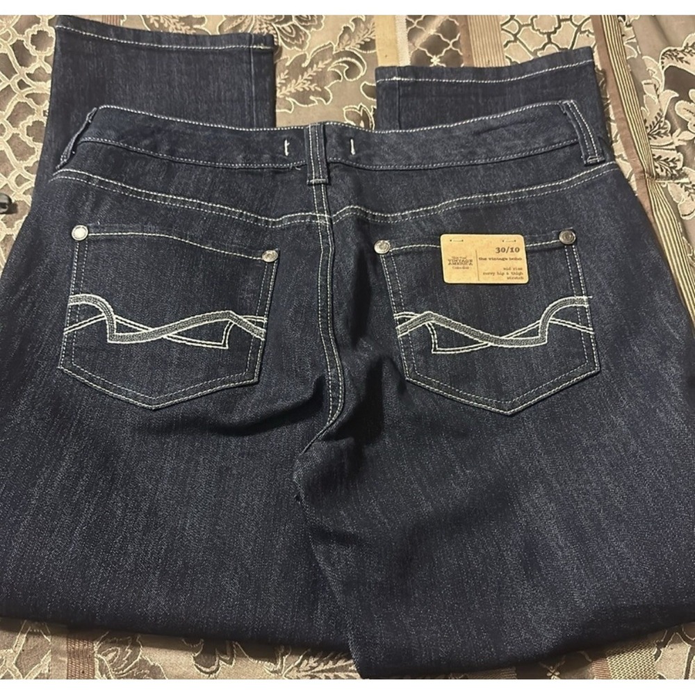 Nine West Vintage America Vintage Cropped Blue Jeans Size Missy 10/30 - Picture 8 of 9